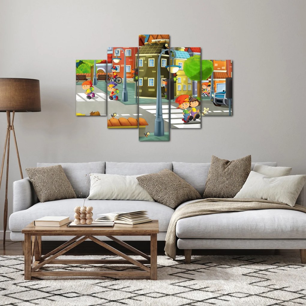 Obraz - Detské mestečko (150x105 cm)
