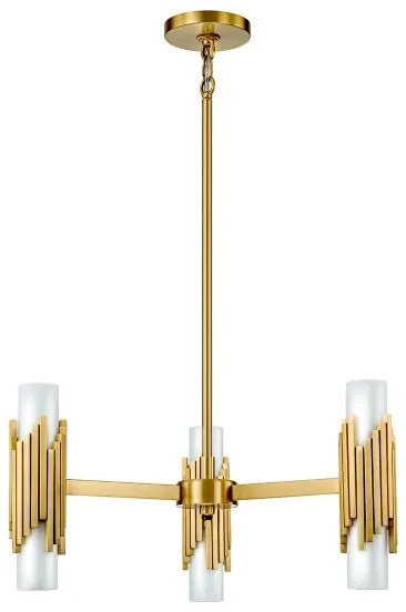 Elstead MARVELE6-AB-OPAL - Luster na tyči MARVELE 6xE14/40W/230V zlatý