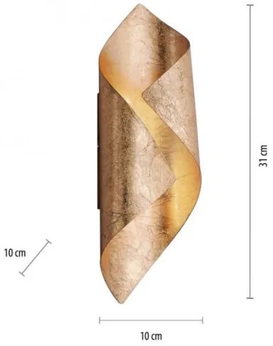 Paul Neuhaus 9030-12 - LED Nástenné svietidlo NEVIS LED/6W/230V zlatá