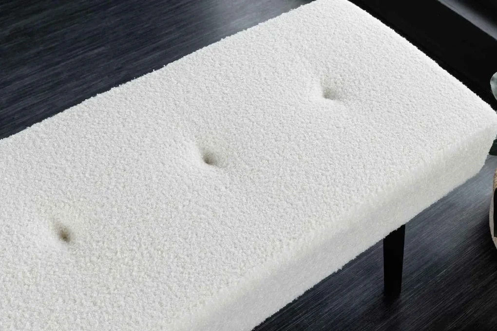 Dizajnová lavica Bailey 100 cm biela