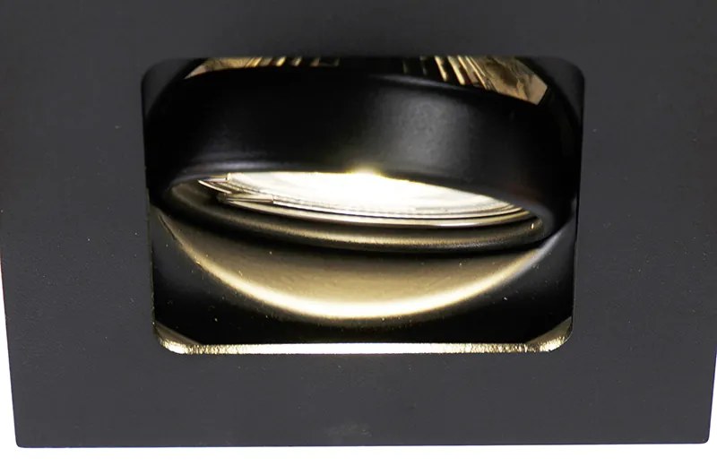 Moderné inteligentné zapustené bodové svietidlo čierne vrátane WiFi GU10 - Artemis