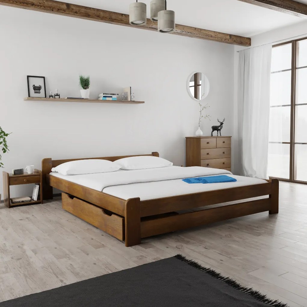 Akcia Úložný box pod posteľ 98 cm, dub II. akosť