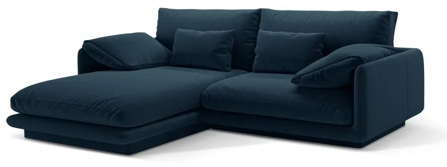Tmavomodrá rohová pohovka (ľavý roh) Torino – Micadoni Home