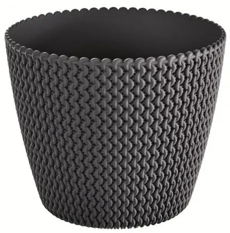 Prosperplast Kvetináč Splofy antracit, varianta 18,7 cm
