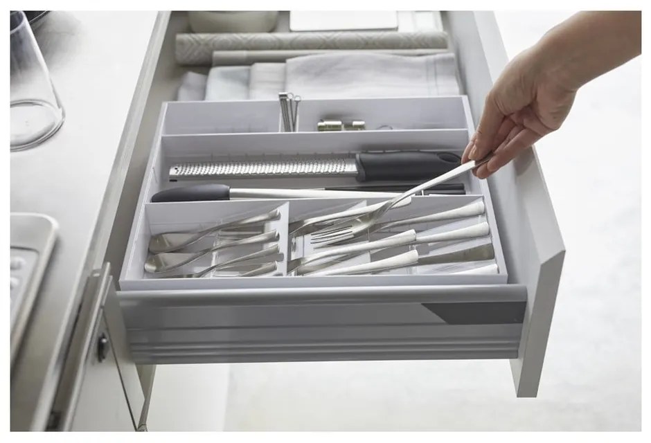 Biely plastový príborník do zásuvky 47.5 x 35 cm - YAMAZAKI