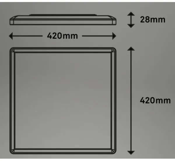 Briloner 7091-416 - LED RGBW Stmievateľné stropné svietidlo SLIM LED/22W/230V + DO