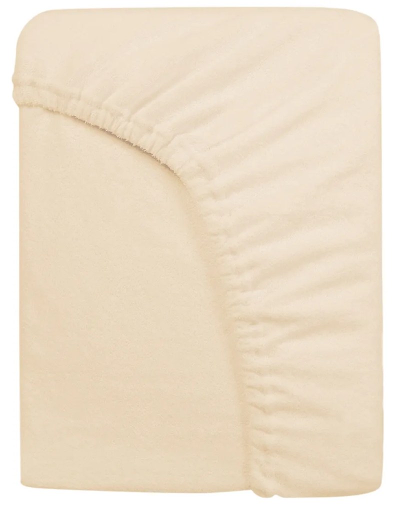 FROTÉ PRESTIERADLO PREMIUM 180X200 CM SVETLOBÉŽOVÉ