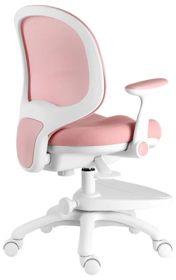 Detská rastúca stolička Neoseat KIDDY ONE — látka, ružová