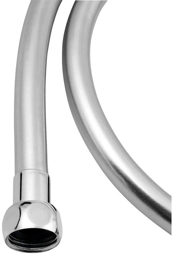 Sapho Sapho, SOFTFLEX hladká plastová sprchová hadica,120cm, strieborná/chróm, 1208-10