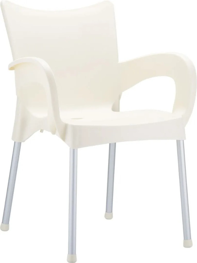 ROMEO záhradná stolička s podrúčkami beige