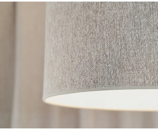 Duolla - Luster na lanku ROLLER ECO RECYCLING 1xE27/15W/230V pr. 45 cm šedá