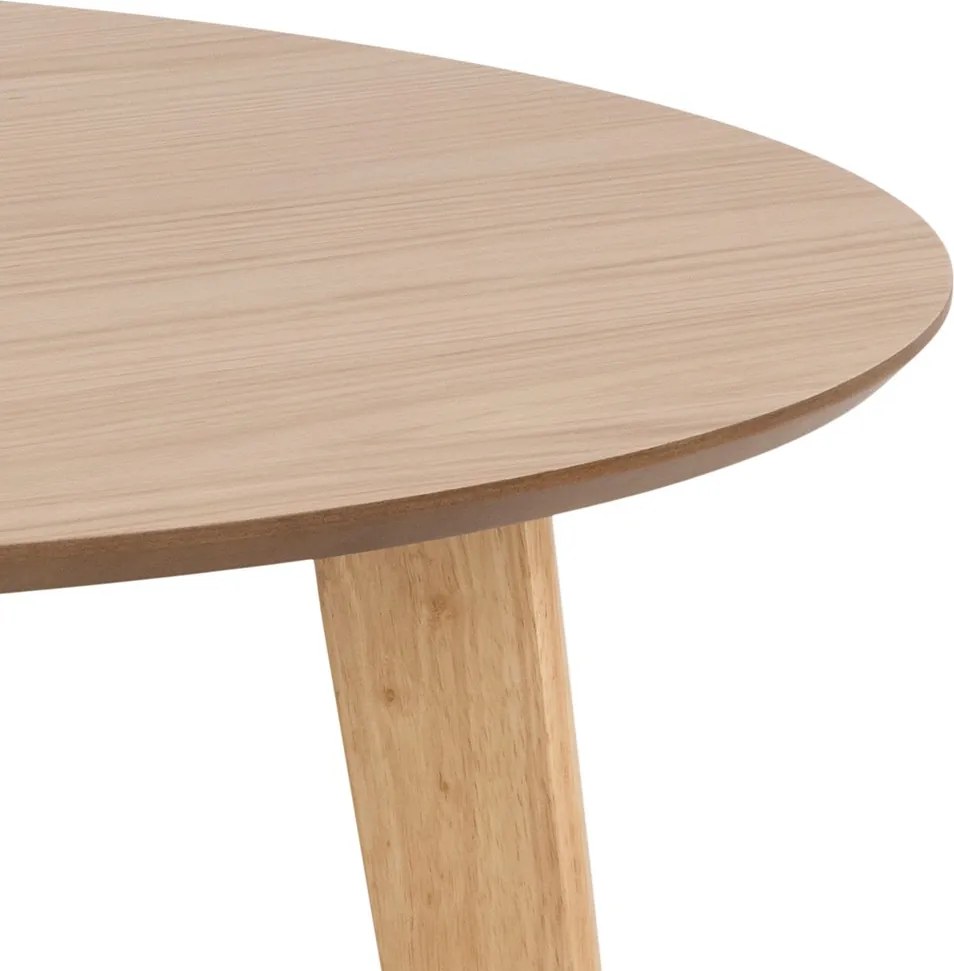 ROXY Prírodný dub 90 cm - OKRÚHLY DREVENÝ STÔL DO KUCHYNE/JEDÁLNE RETRO