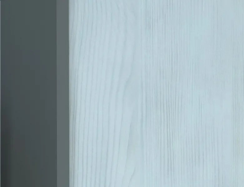 Šatníková skriňa Lift, šedá/hnedá