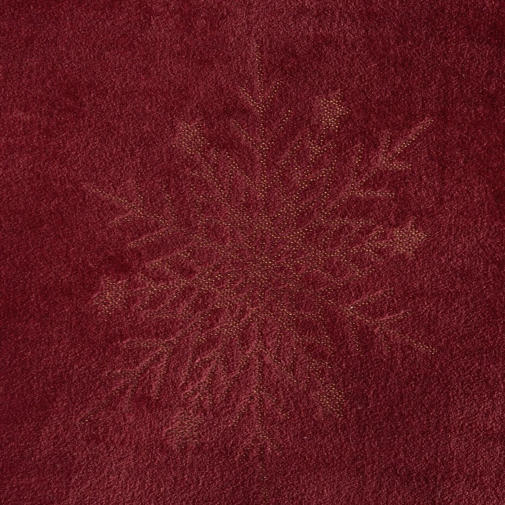 EUROFIRANY VIANOČNÁ FLANELOVÁ DEKA SNOW GOLD 150X200 CM VZOROVANÁ