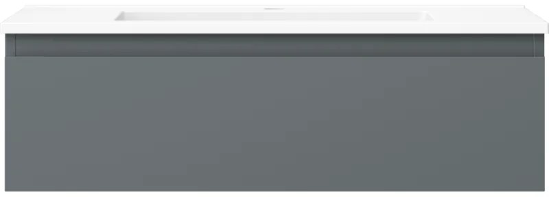 Mexen Orio, kúpeľňová skrinka 80 cm s umývadlom Otis, 1 zásuvka, grafitová matná/biela matná, 91A10-08023-1-BF66-W18M01