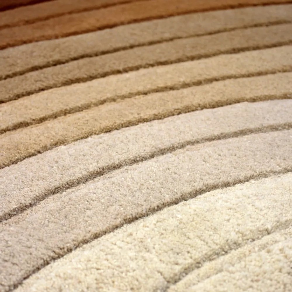 Vlnený koberec v tehlovej farbe 160x230 cm Puddle Ombre Wool – Flair Rugs