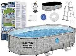 Stojan na bazén Bestway 488x305x107 11v1 kameň 56946