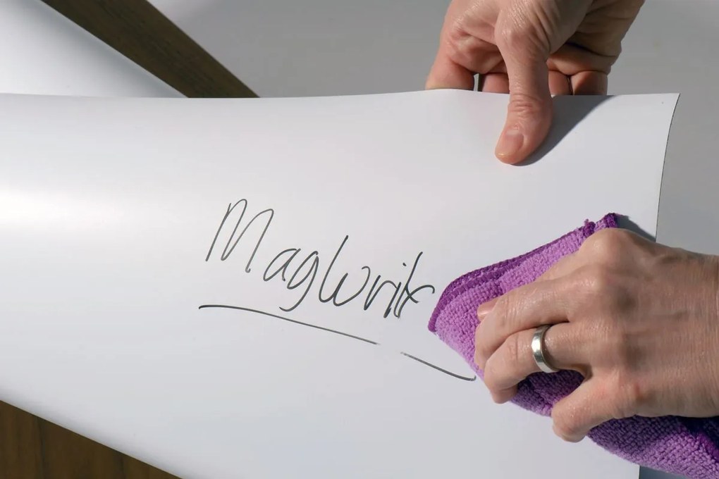Popisovateľná magnetická fólia - matná biela XXL