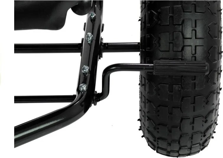 LEAN CARS Motokára Black A-15 Nafukovacie kolesá