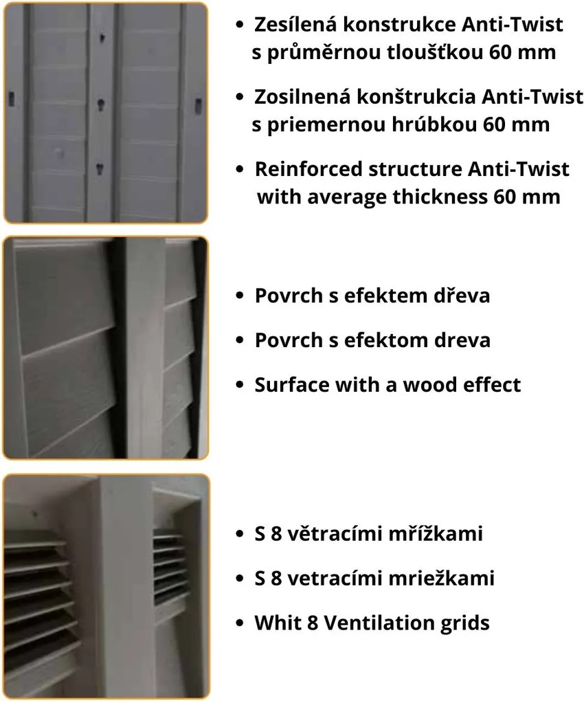 ARTPLAST Záhradná modulárna zostava Garden Shed – rozširujúci modul