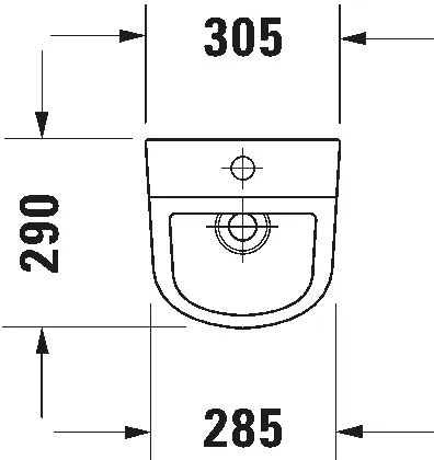 Duravit 828300000 - Pisoár D-CODE s horným prívodom a zadným odtokom, keramika, lesklá biela