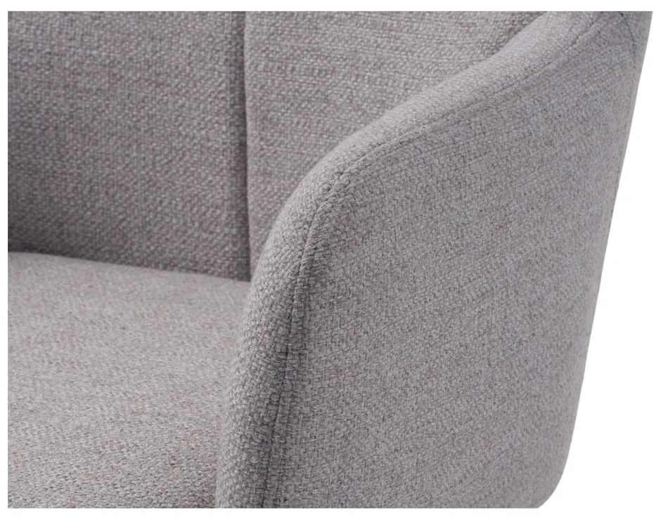 Svetlosivé otočné relaxačné kreslo Manning – Unique Furniture