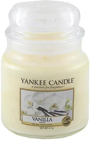 Sviečka v sklenenej dóze Yankee Candle Vanilka, 410 g