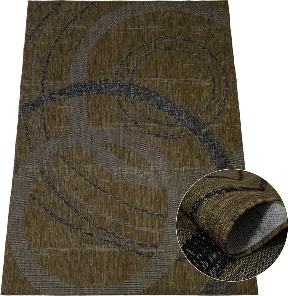 BE Koberec Eqos 0003 BROWN – hnedý obdĺžnikový Rozmer: 160x220 cm