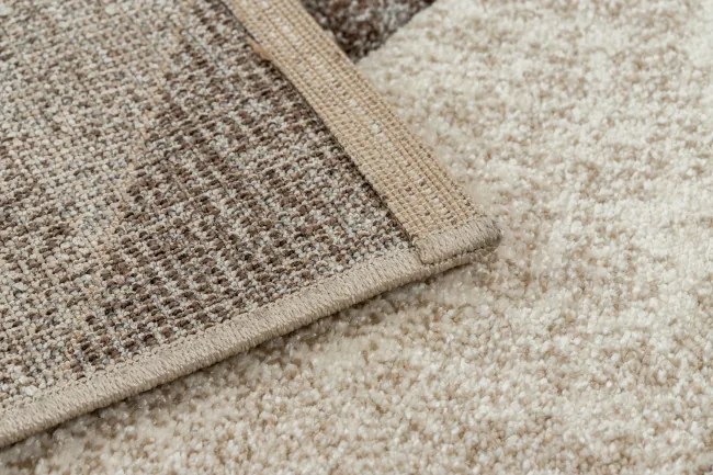 Koberec FEEL 5673/15055 HERRINGBONE béžový / hnedý / krémový
