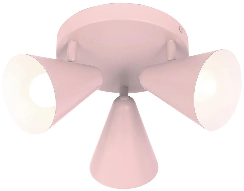 CLX Stropné bodové svietidlo do detskej izby AGOSTINO, ružové