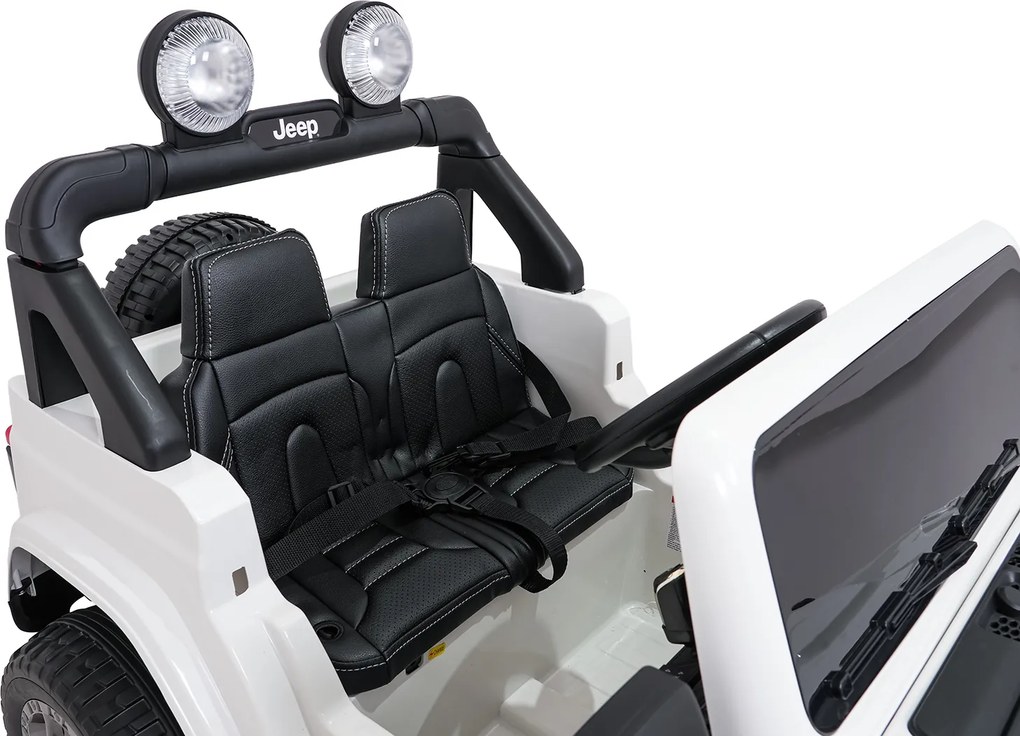 Ramiz Jeep Wrangler Rubicon LIFT elektrické autíčko pre deti biele