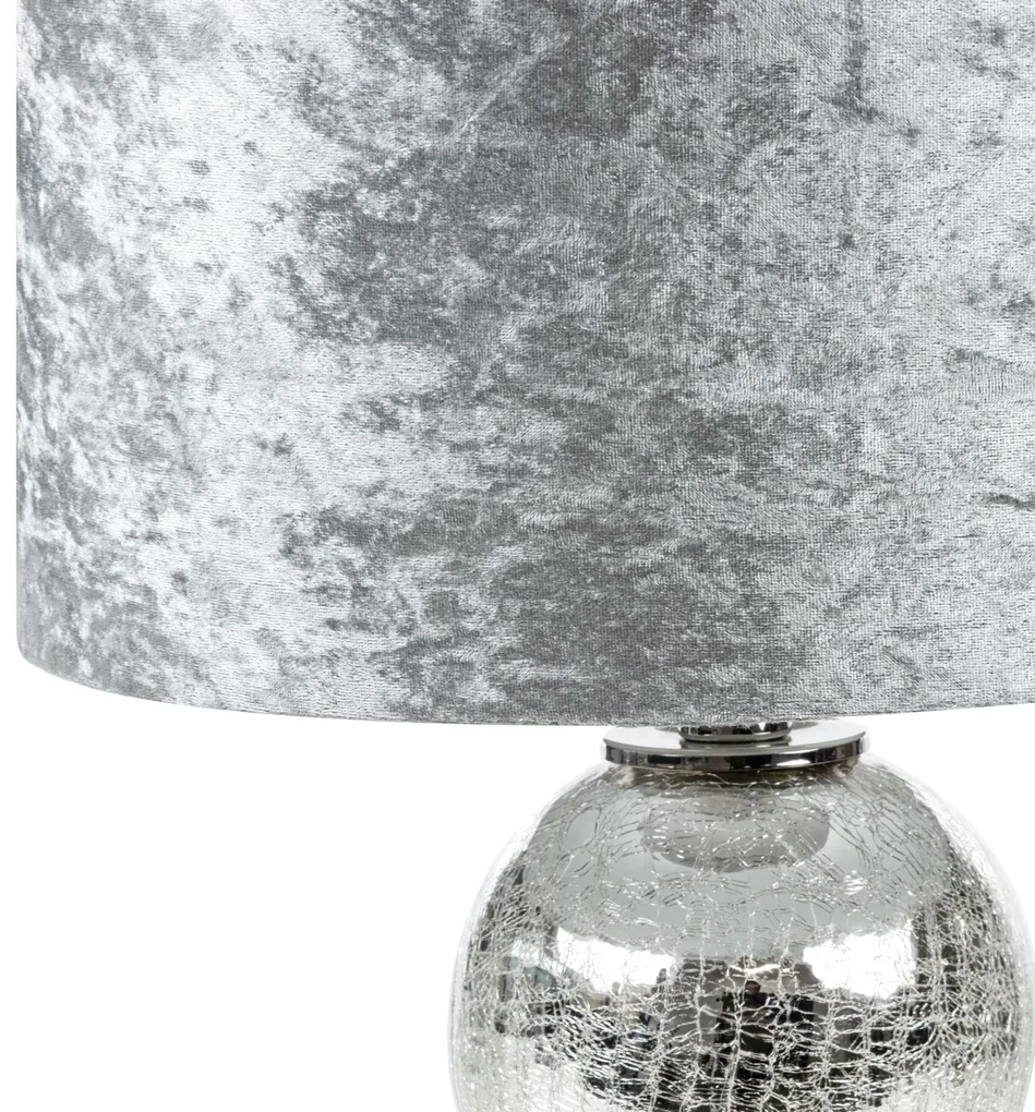 STOLOVÁ LAMPA SELMA (01) (FI) 36X61 CM STRIEBORNÁ