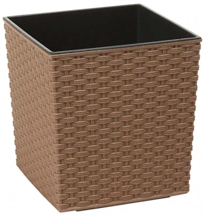 Obal Juka Rattan ECO 30x30x31 cm svetlohnedý