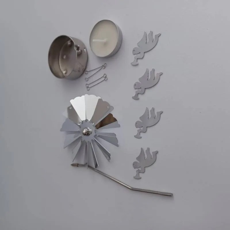 DECOLED Anjelský prsteň, 8 x 13 cm, anjeli, striebro