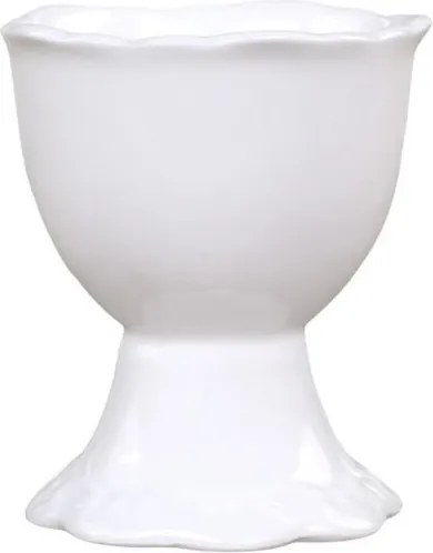 Porcelánový kalíšek na vajíčko Provence bílý s krémovým – Ø5*6 cm