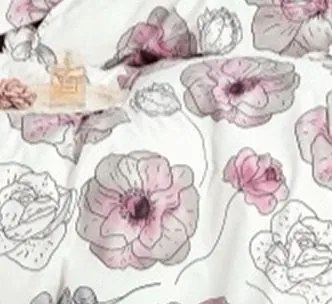 Bavlnené obliečky KROP PINK 7-dielna sada 140x200 cm