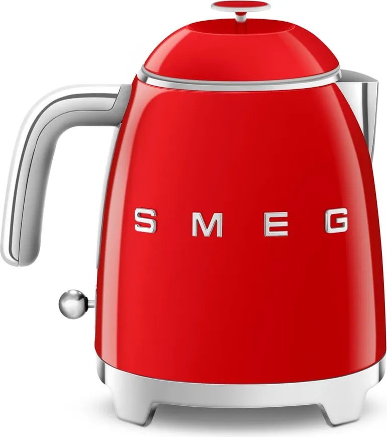 Červená rýchlovarná kanvica z nehrdzavejúcej ocele 800 ml Retro Style – SMEG