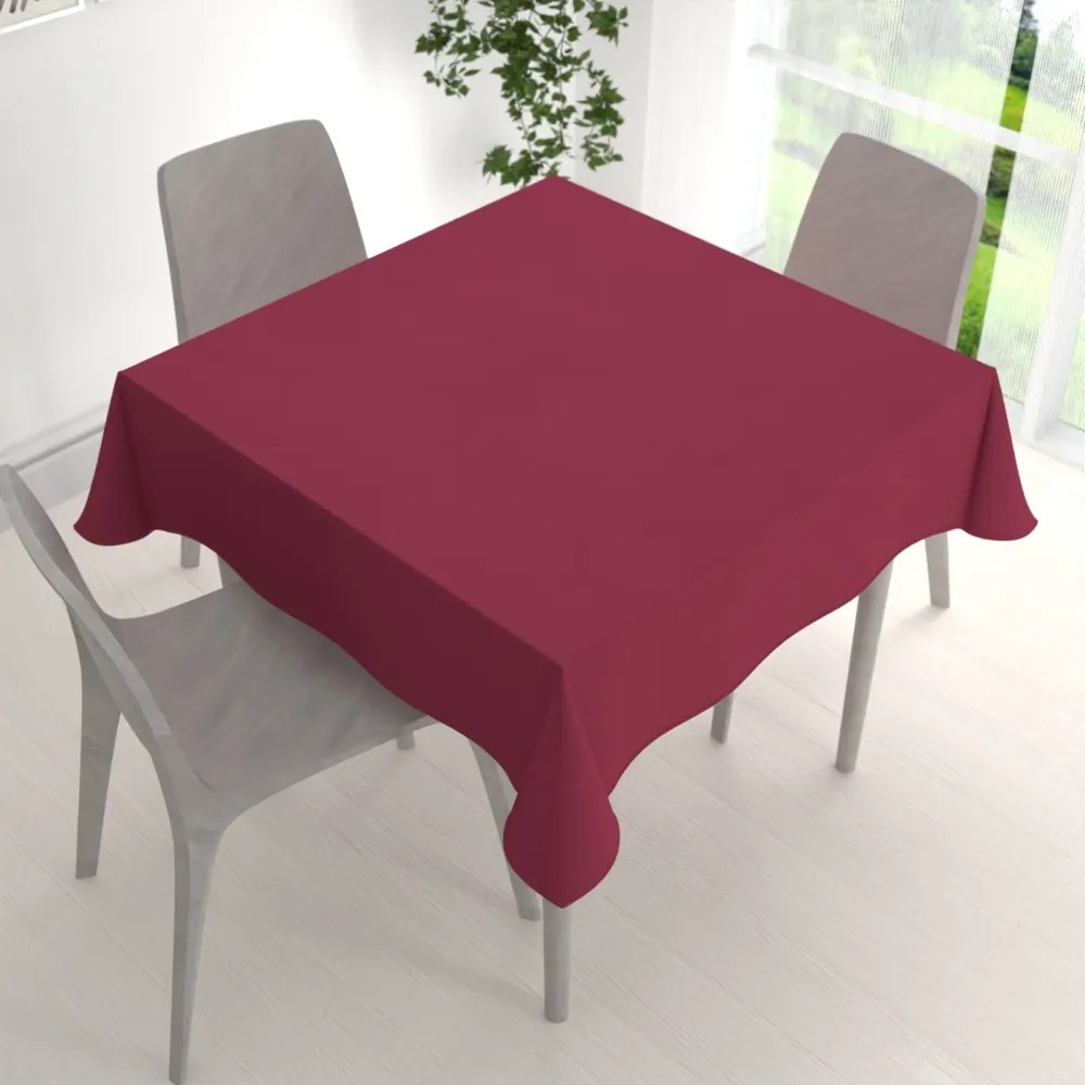 Biante Dekoračný štvorcový obrus BKS-414 Malinovo červený 70x70 cm