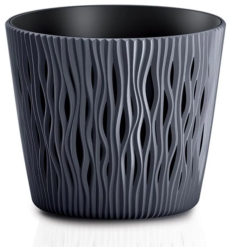 Pot SANDY Round Antracit