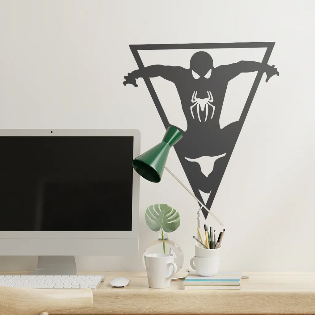 Veselá Stena Samolepka Spiderman trojuholník Farba: zelená, Veľkosť: 60 x 53 cm