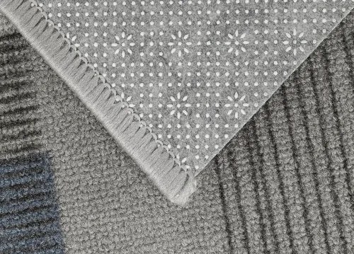 Koberce Breno Behúň LISTRA 97, šíře role 80 cm, sivá, viacfarebná