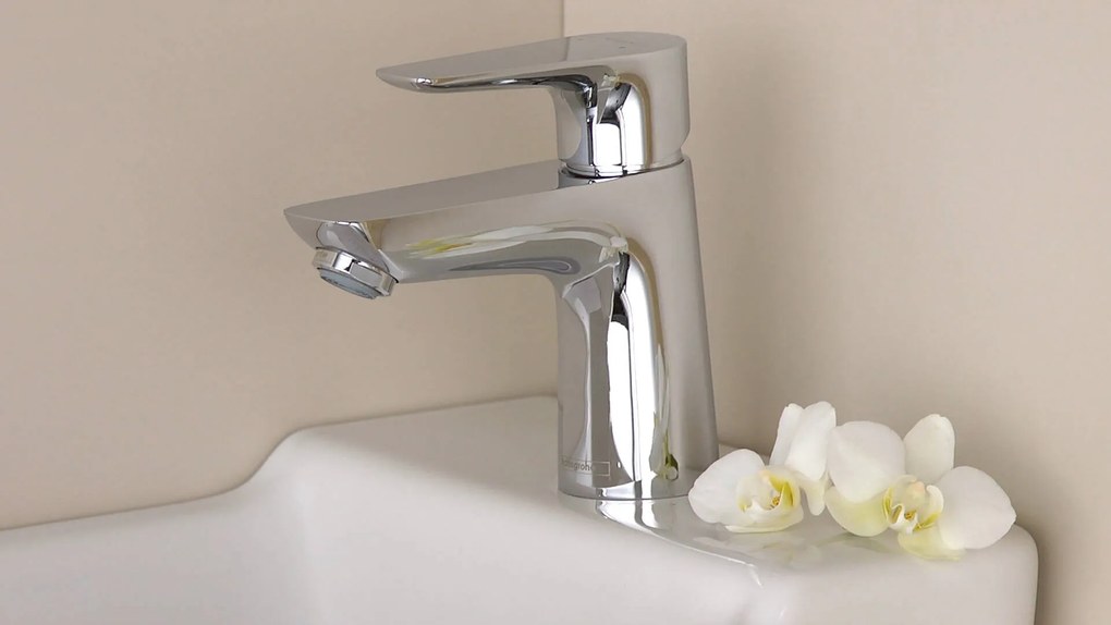 Hansgrohe Talis E, umývadlová batéria 80 s odtokovou súpravou s ťahadlom, chrómová, HAN-71700000