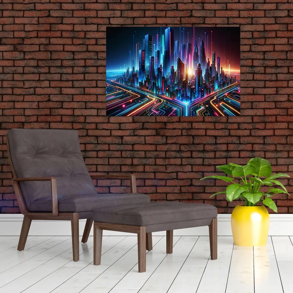 Obraz - Mesto budúcnosti (90x60 cm)