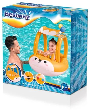 Nafukovací čln Bestway 34168 líška, so strieškou 94x66 cm