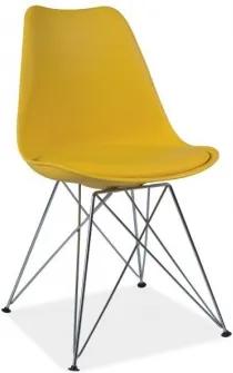 TOM METAL stolička, Farba Žltá