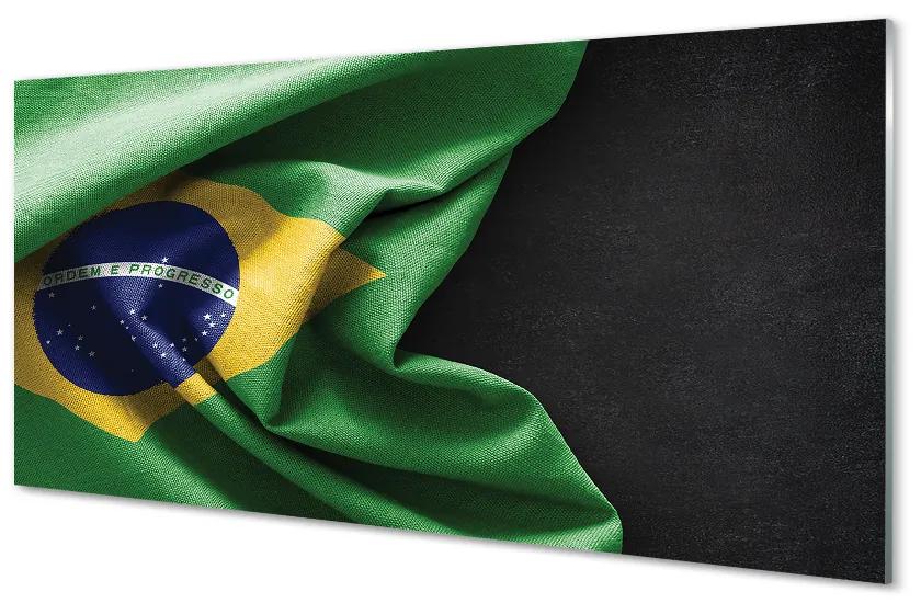 Nástenný panel  vlajka Brazílie 120x60 cm