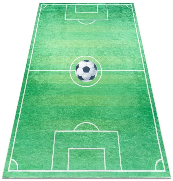 Detský koberec protišmykový BAMBINO 9731 futbalové ihrisko, zelený