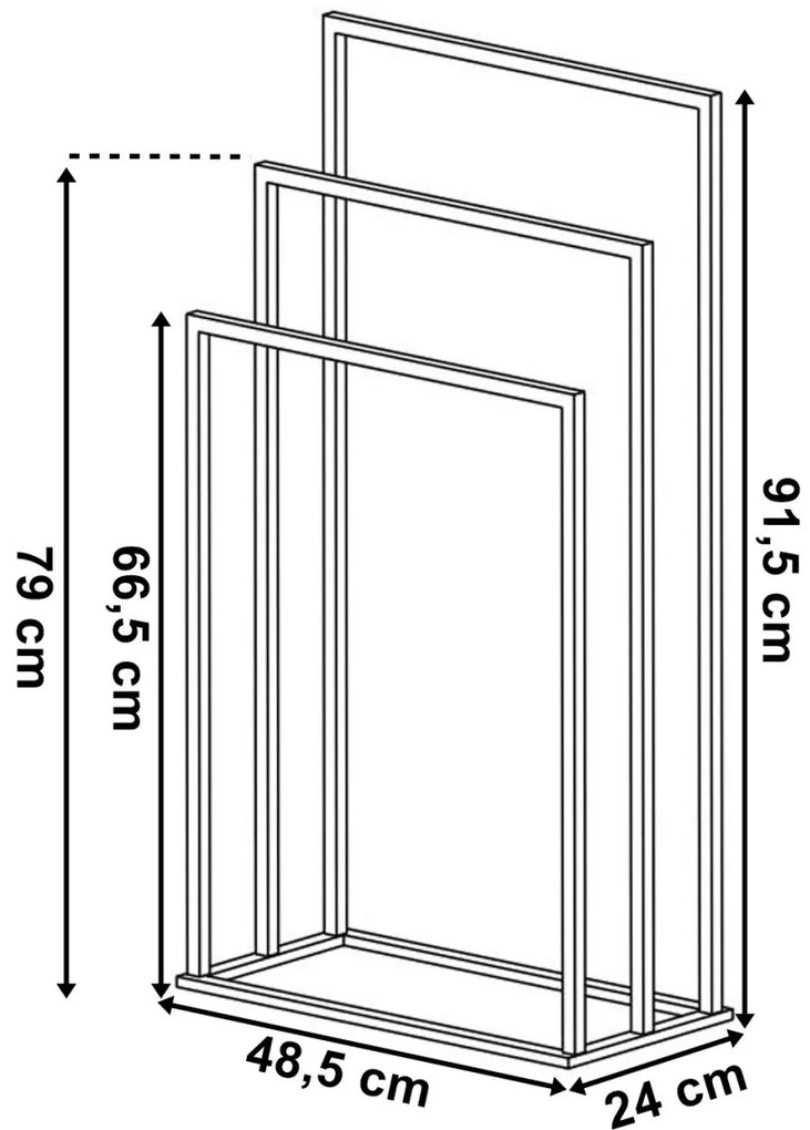 Vešiak na uteráky Tire biely