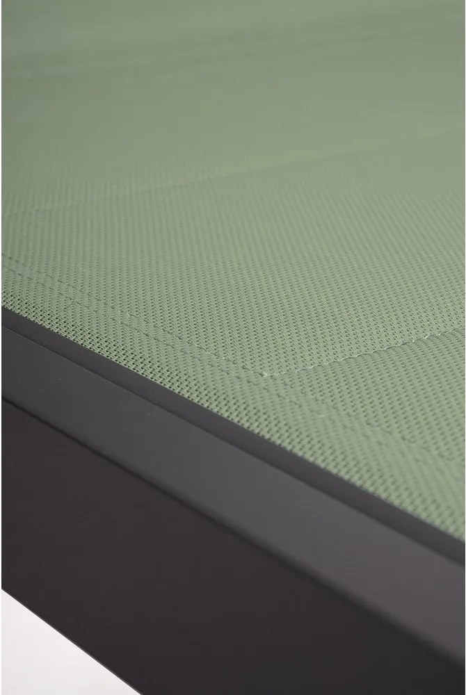 Zelené kovové záhradné ležadlo Hilde – Bizzotto