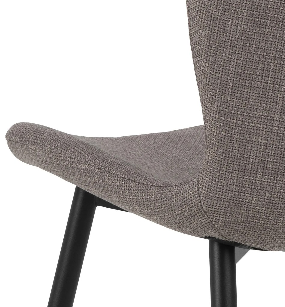 FIORA Svetlosivé Taupe (látka Basel 34) - MODERNÁ ČALÚNENÁ STOLIČKA DO OBÝVAČKY/ JEDÁLNE LOFT